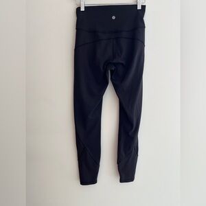 LULULEMON Athletica In Movement 7/8 Tight Black Everlux Size 6 Gym Workout Yoga
